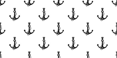 Anchor Seamless Pattern helm boat vector diamond nautical maritime tropical isolated background wallpaper