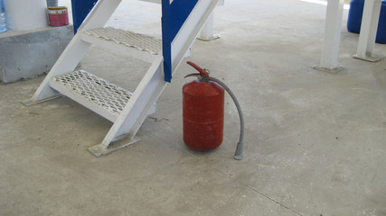 Fire extinguisher.