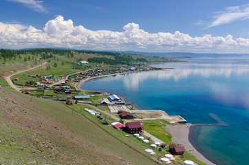 View of the Khankh village, Mongolia