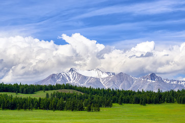 Fototapeta premium Mountain background, Mongolia