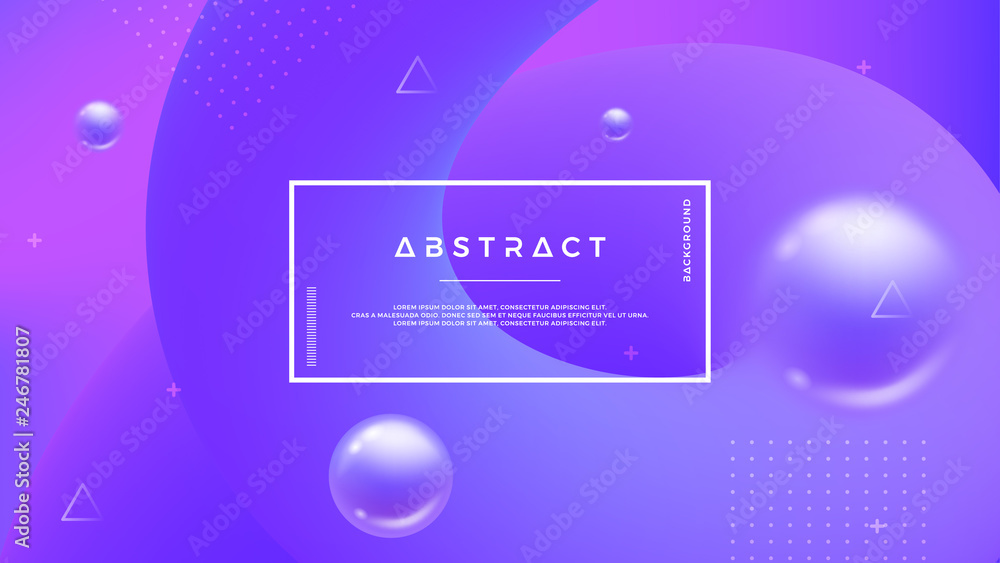 Canvas Prints purple abstract background with a dynamic liquid shape. minimal fluid background for posters, placar