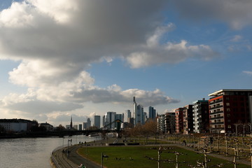 Die Skyline von Frankfurt am Main 