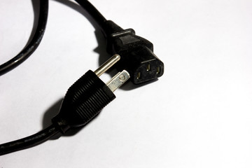 Cable de corriente negro