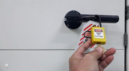 Lock out & Tag out , Lockout station,machine - specific lockout devices and safety first point