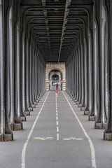 Lower part of the Bir-Hakeim bridge in Paris