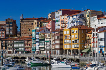 Bermeo fishing town in Basque country coast