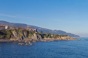 Fototapeta premium Bermeo fishing town in Basque country coast