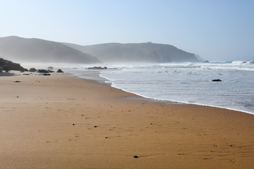 Portugal, côte atlantique, plage de Amado