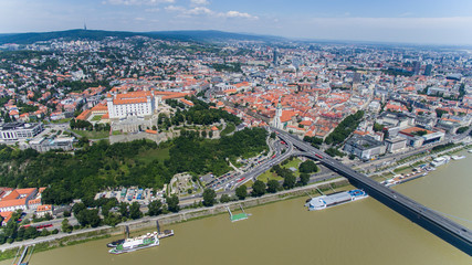 Fototapeta na wymiar Bratislava dron
