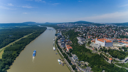 Fototapeta premium Bratislava dron