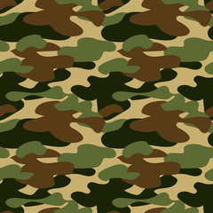 Fototapeta premium Camouflage seamless pattern. Abstract vector background.