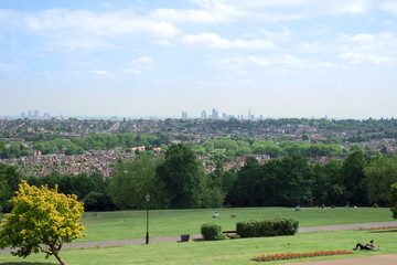london cityscape from alexandra palace