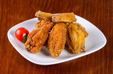 Chicken wings heap