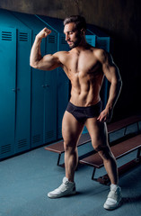   man  in the locker room