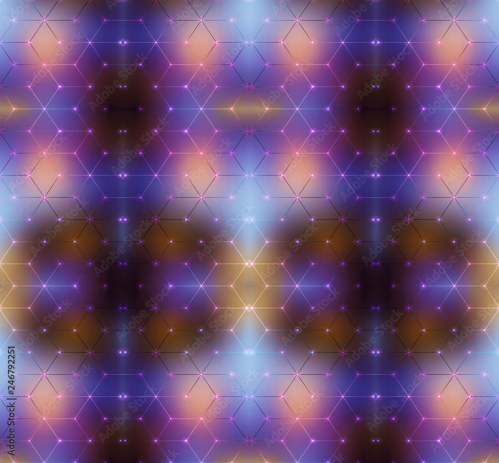 Poster 3d computer generated artistic unique smooth artistic multicolored modern smooth network pattern