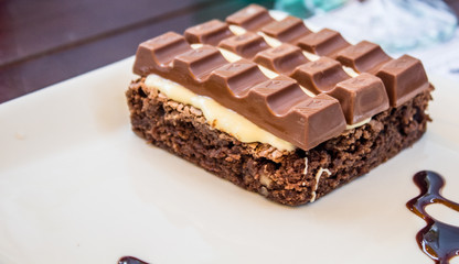 piece of chocolate cake