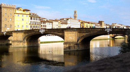 Obraz premium Am Ufer des Arno