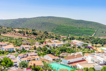 Fototapeta na wymiar Picturesque Alte cityscape in hills of Algarve, Portugal