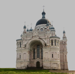 Fototapeta na wymiar Abandoned Orthodox Christian temple