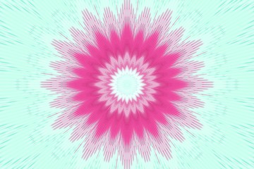 Obraz premium flower pattern floral pink kaleidoscope. motifs.