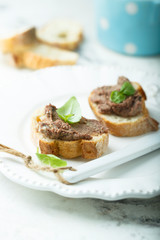 Homemade liver pate