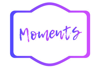 Moments blackboard concept business vector.