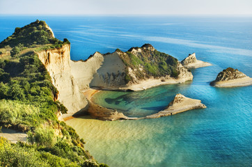 north coastline of Corfu,Greece