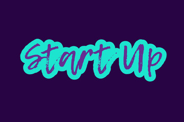 Start Up Text company, concept