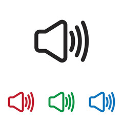 Speaker vector icon