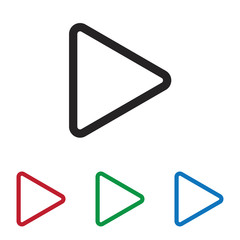 Play button vector icon