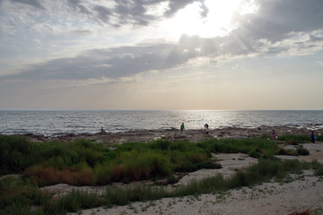 Прогулки у каспия вечером