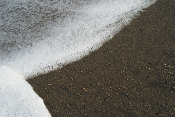 海　波　浜　波打ち際　素材