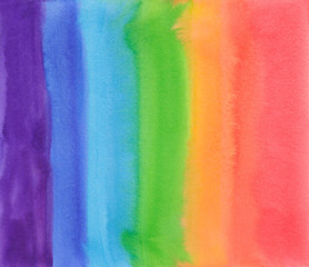 rainbow watercolor background stripe splash.illustration for wedding invitation, greeting or birthday ,banner, tag, label, logo and text.color like yellow,orange, red, blue, green, violet, pink, 