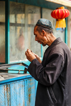 Uyghur eating II, china