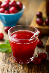 Refreshing cherry drink