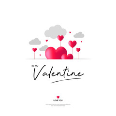 Valentine's Card Design Illustration