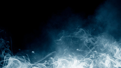 Abstract Smoke on black Background 