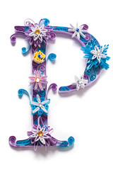 Frozen Christmas paper alphabet letter