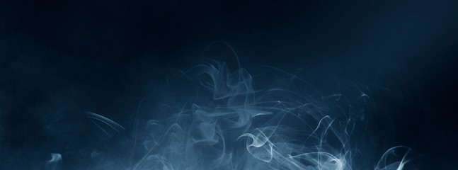 Abstract Smoke on black Background 