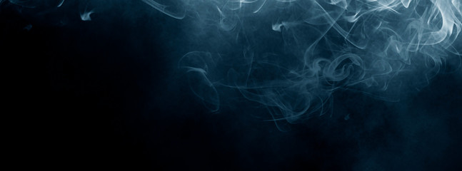 Abstract Smoke on black Background 