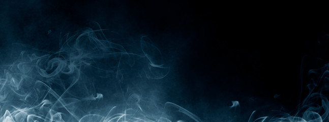 Abstract Smoke on black Background 