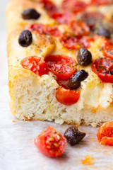 Focaccia pugliese - Fresh baked focaccia bread