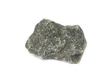granite stone From industrial plants isolate on white background
