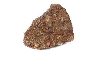 Sandstone From industrial plants isolate on white background
