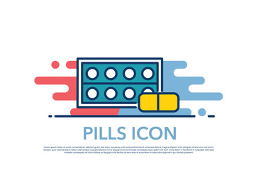PILLS ICON CONCEPT