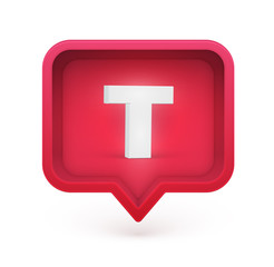 Obraz premium 3D character in a speech bubble, vector illustration