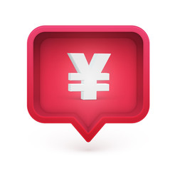 Obraz premium 3D character in a speech bubble, vector illustration