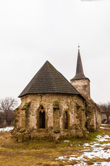 Ruins of a medieval castle and fortress
