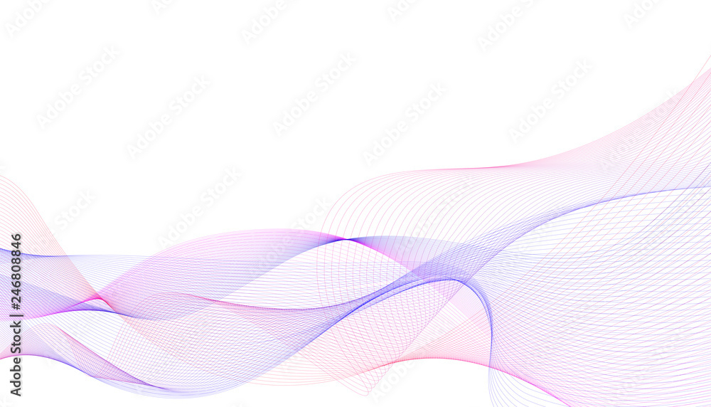 Poster vector background of flowing lines in the form of wave flowing lines in the form of waves. modern su