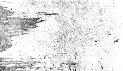 White texture of scratches, chips, scuffs, dirt on old aged surface. Isolated on background space for text